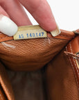 Dooney & Bourke Brown Pebbled Leather All Weather London Satchel Bag