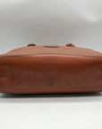 Dooney & Bourke Brown Pebbled Leather All Weather London Satchel Bag