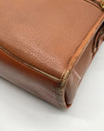 Dooney & Bourke Brown Pebbled Leather All Weather London Satchel Bag