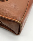 Dooney & Bourke Brown Pebbled Leather All Weather London Satchel Bag