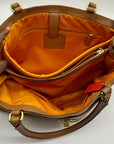 Coach Brown Leather Convertible Shoulder Bag F23268