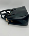 Ralph Lauren Black Saffiano Leather Reversible Crossbody