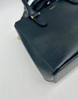 Ralph Lauren Black Saffiano Leather Reversible Crossbody