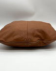 Badgley Mischka Acorn Brown Leather Hobo Bag