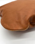 Badgley Mischka Acorn Brown Leather Hobo Bag