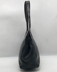Badgley Mischka Black Leather Maya Tote Bag