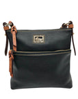 Dooney & Bourke Black Pebbled Grain Leather Dillen Crossbody Bag