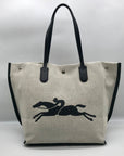 Longchamp Off-White Essential Toile Tote Bag
