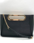 Michael Kors Black Saffiano Leather Chelsea Convertible Clutch