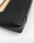 Michael Kors Black Saffiano Leather Chelsea Convertible Clutch