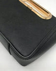 Michael Kors Black Saffiano Leather Chelsea Convertible Clutch
