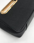 Michael Kors Black Saffiano Leather Chelsea Convertible Clutch