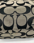 Coach Gray Signature C Jacquard Canvas Hobo Shoulder Bag F15067