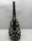 Coach Gray Signature C Jacquard Canvas Hobo Shoulder Bag F15067