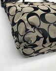 Coach Gray Signature C Jacquard Canvas Hobo Shoulder Bag F15067