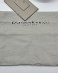 Donna Karan Zinc Leather Baldwin Shoulder Bag With Pouch