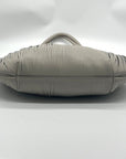 Donna Karan Zinc Leather Baldwin Shoulder Bag With Pouch