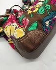 Brighton Floral Canvas Drawstring Hobo Bag