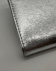 I.N.C. Silver Metallic Wyllah Clutch Bag
