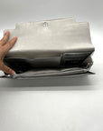 I.N.C. Silver Metallic Wyllah Clutch Bag
