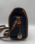Dooney & Bourke Navy Blue & Brown AWL Essex Crossbody