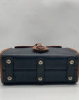 Dooney & Bourke Navy Blue & Brown AWL Essex Crossbody