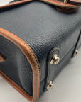 Dooney & Bourke Navy Blue & Brown AWL Essex Crossbody