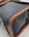Dooney & Bourke Navy Blue & Brown AWL Essex Crossbody