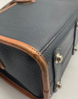 Dooney & Bourke Navy Blue & Brown AWL Essex Crossbody