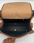 Dooney & Bourke Navy Blue & Brown AWL Essex Crossbody