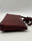 Kate Spade Burgundy Glitter Leather Crossbody Bag