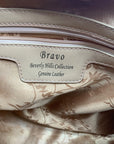 Bravo of Beverly Hills Limited Edition Ivory Painted Leather Satchel