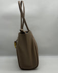 MMS Brands Beige Sculptural-Buckle Shoulder Bag and Mini Bag
