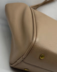MMS Brands Beige Sculptural-Buckle Shoulder Bag and Mini Bag
