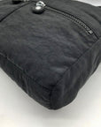 Kipling Black Noir Nylon Multipocket Angie Shoulder Bag