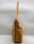Hobo Butterscotch Leather Whipstitch Shoulder Bag