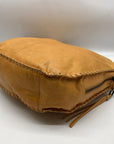 Hobo Butterscotch Leather Whipstitch Shoulder Bag