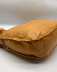 Hobo Butterscotch Leather Whipstitch Shoulder Bag