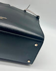 Kate Spade Spencer Black and Gray Leather Shoulder Bag