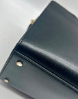 Kate Spade Spencer Black and Gray Leather Shoulder Bag