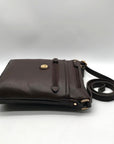 Giani Bernini Brown Pebbled Faux Leather Crossbody Bag