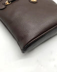 Giani Bernini Brown Pebbled Faux Leather Crossbody Bag