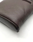Giani Bernini Brown Pebbled Faux Leather Crossbody Bag