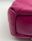 Coach Fuchsia Pebbled Leather Shoulder Bag