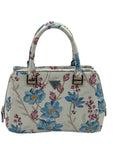 Guess White Floral Micaela Girlfriend Convertible Satchel With Wallet