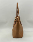 Michael Kors Brown Saffiano Leather Jet Set Tote
