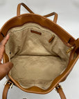 Michael Kors Brown Saffiano Leather Jet Set Tote