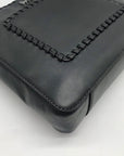 Michael Kors Dark Gray Leather Gloria Crossbody