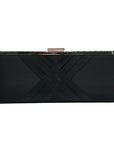 I.N.C. International Concepts Black Satin Kelsie Clutch Crossbody Bag