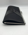 I.N.C. International Concepts Black Satin Kelsie Clutch Crossbody Bag